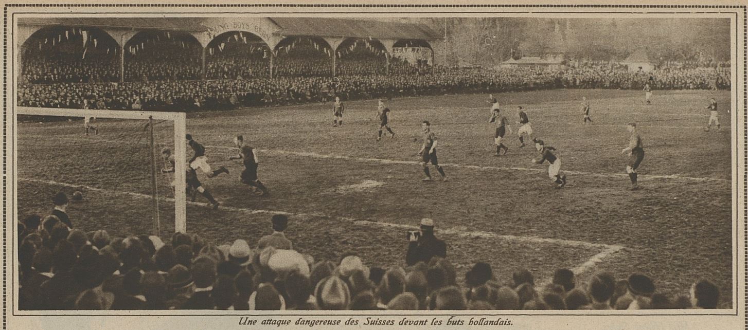 Spiel Schweiz - Holland 1922